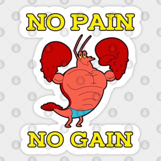 No Pain No Gain Sticker by mighty corps studio